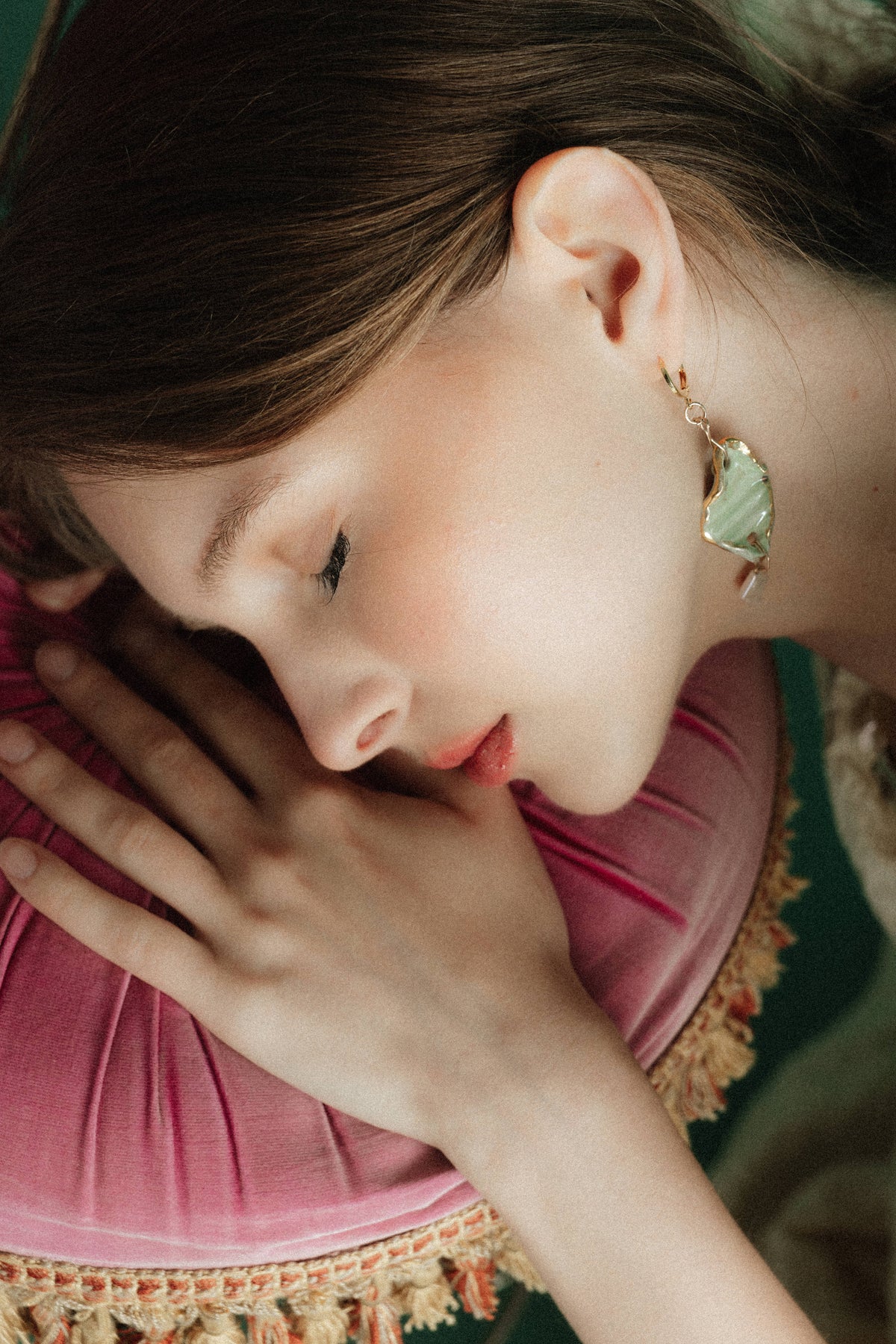 Day Moon Earrings - 18k Gold Plated