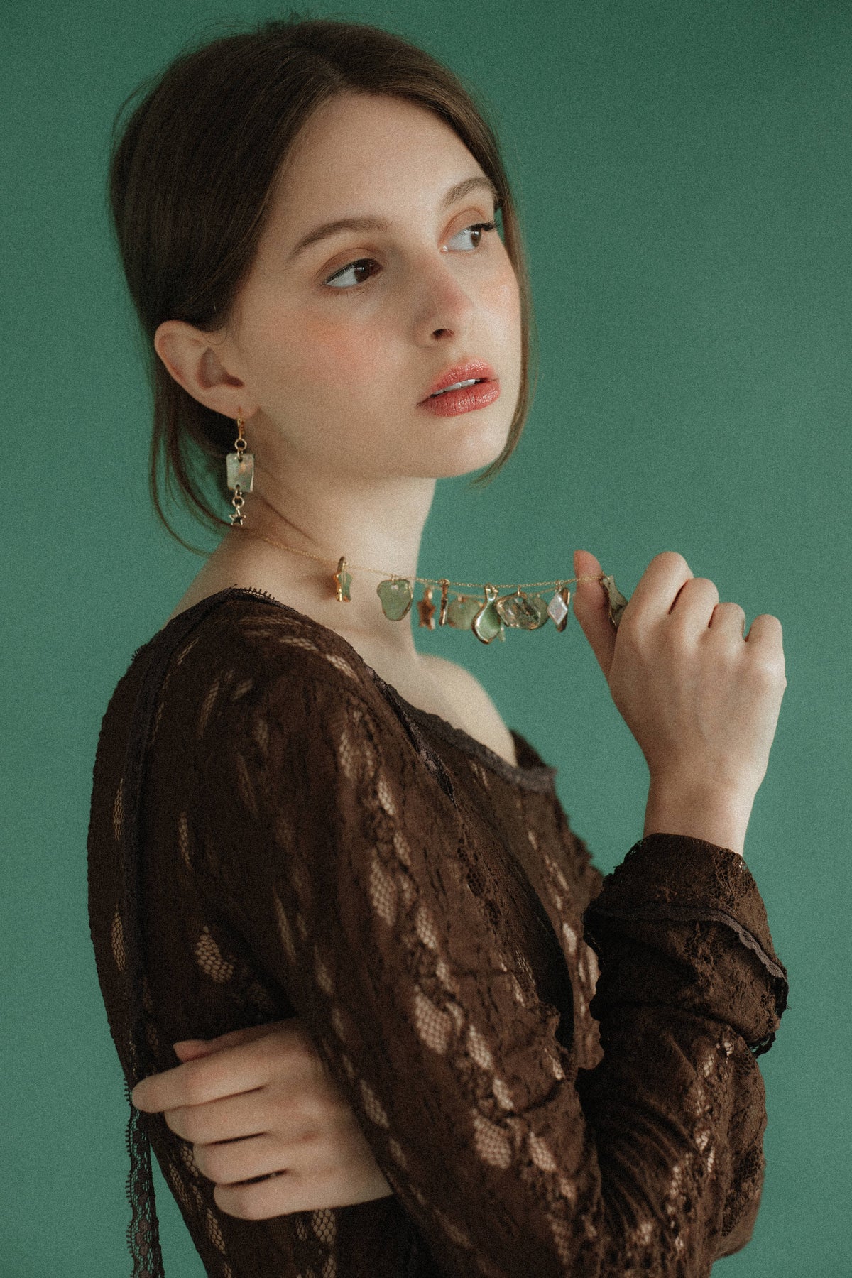 Crotalia Charm Necklace - 18k Gold Plated