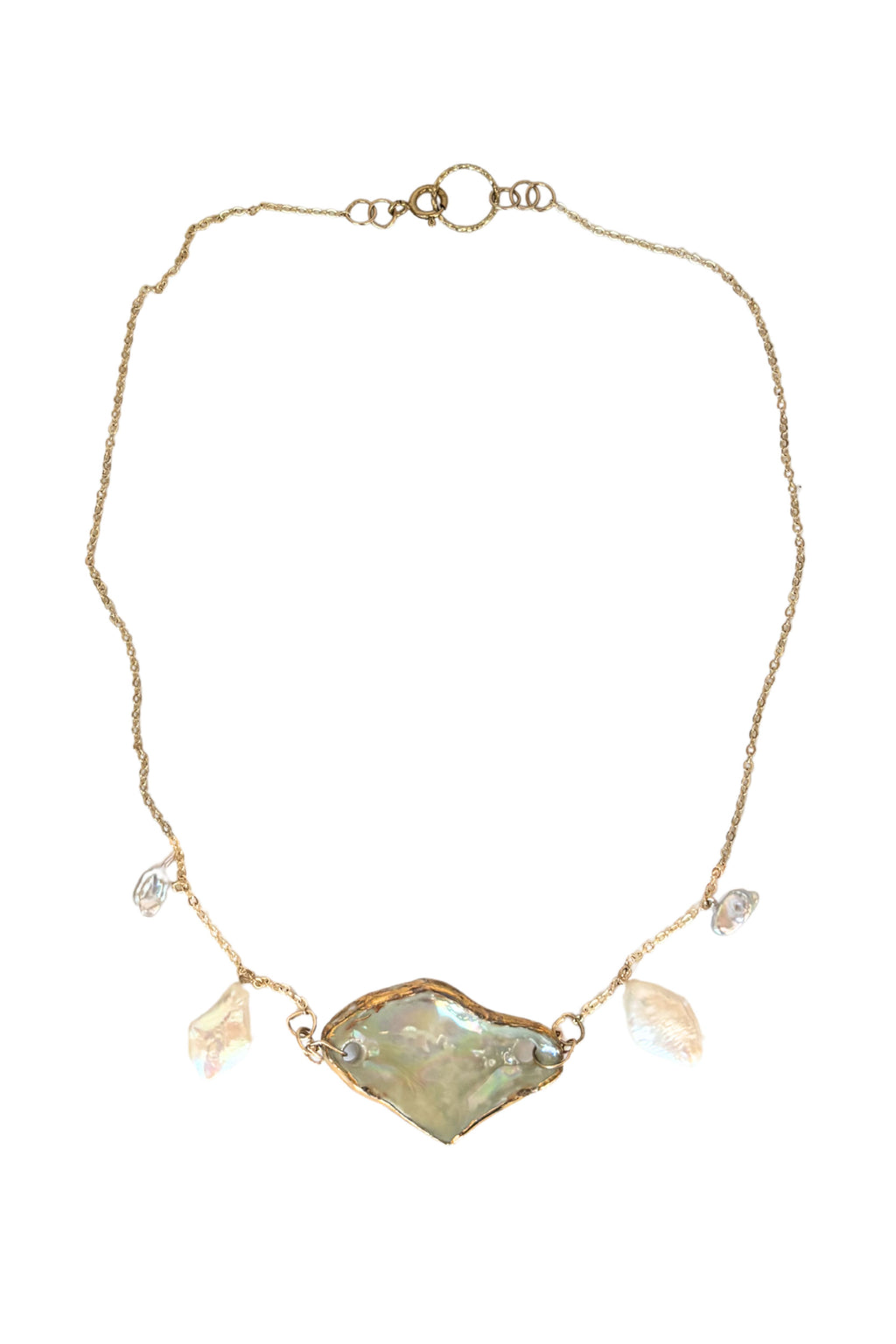 Day Moon Necklace - 18k Gold Plated