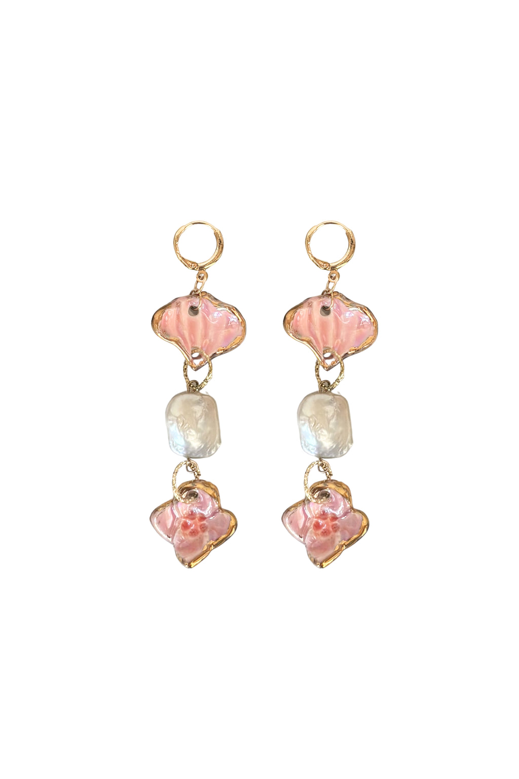 Melody Trio Earrings - 18K Gold Plated