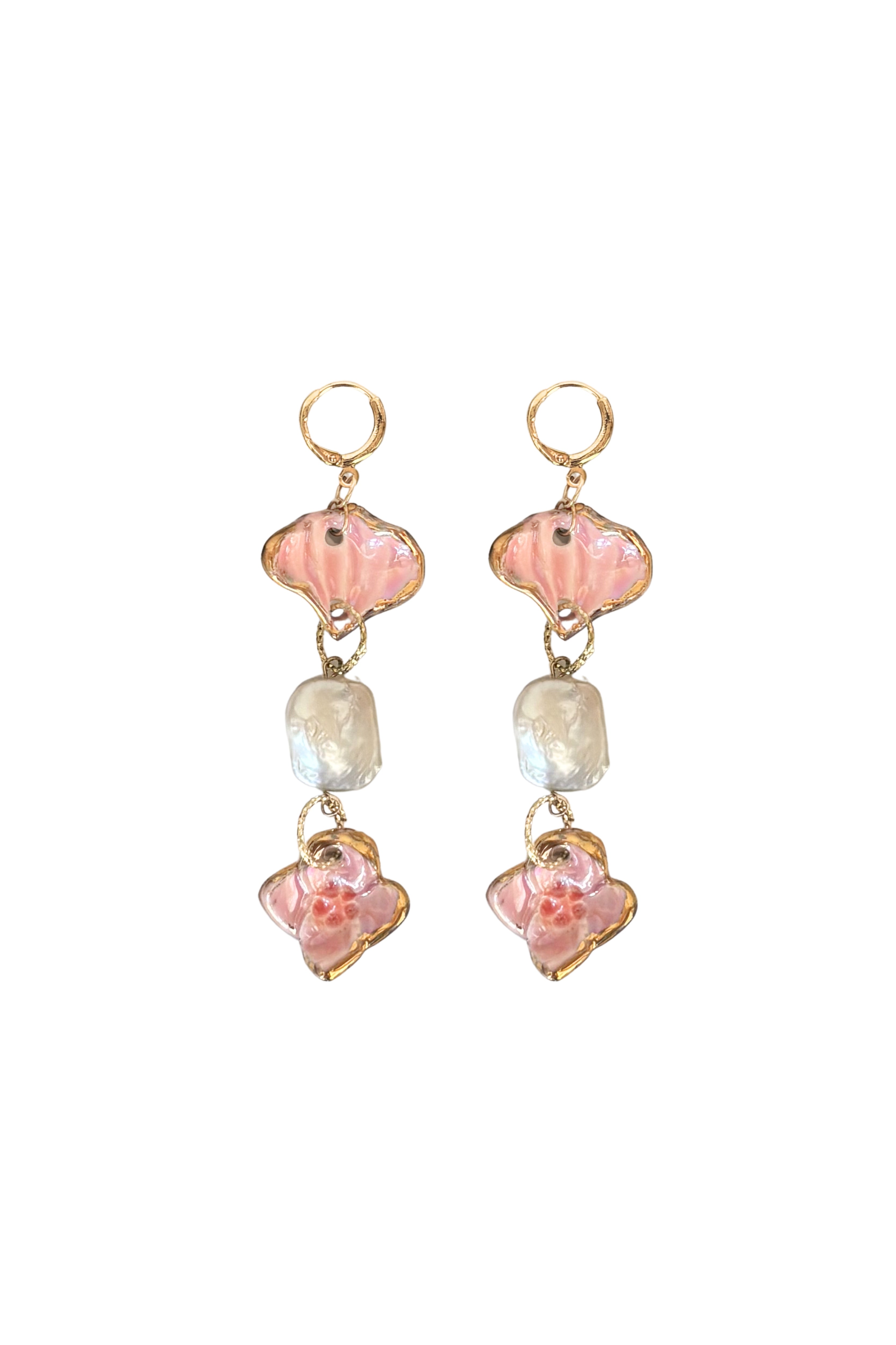 Melody Trio Earrings - 18K Gold Plated